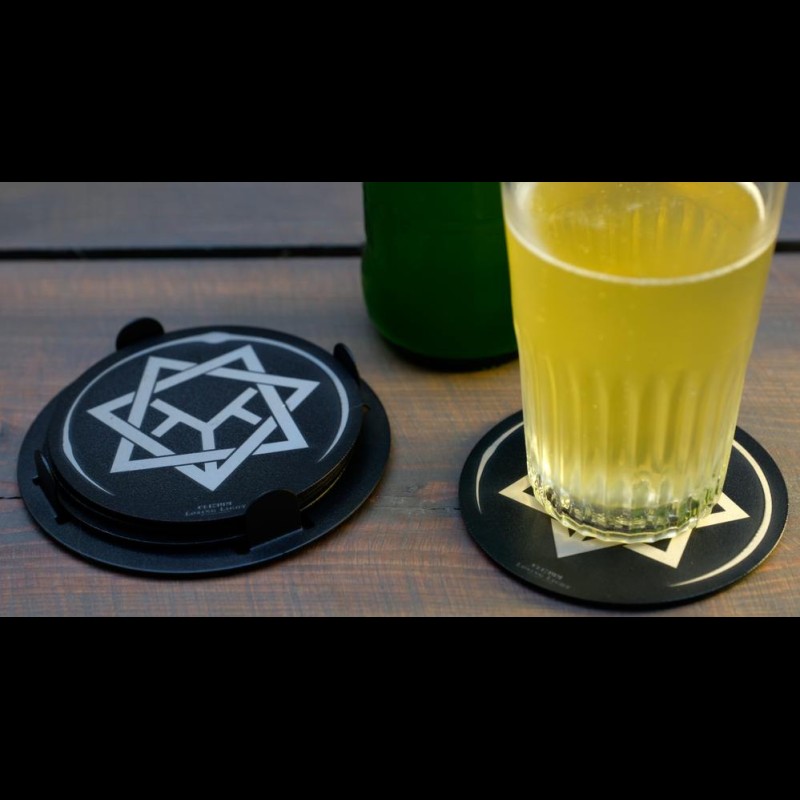 Coaster set Black Heptaclipse