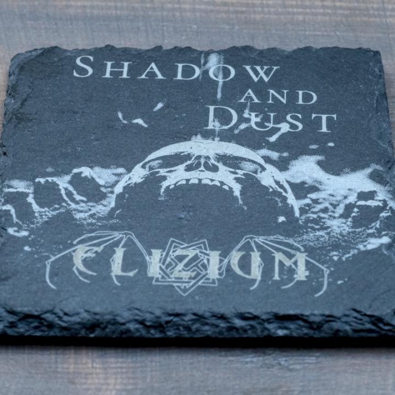 Slate coaster 'Shadow and Dust'